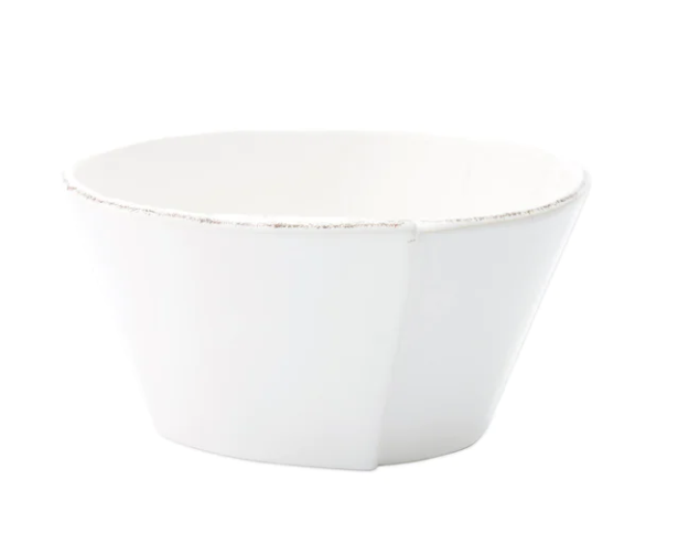 Melamine Lastra White Stacking Cereal Bowl